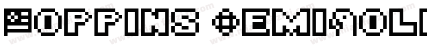 Poppins SemiBoldTrueType字体转换